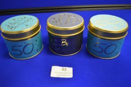 *3x Scented Candle Gift Tins