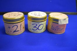 *3x Scented Candle Gift Tins
