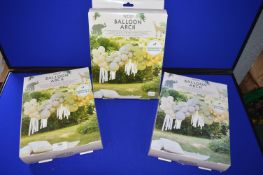 *3x Assorted Balloon Arches