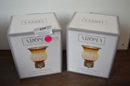 *2x Aroma Copper Knit Plug-In Wax Melt Burners