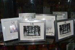 *6x Happy Birthday Photo Frames