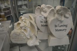 *4x In Loving Memory Graveside Angels