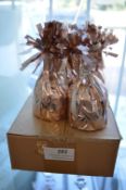 *10x Rose Gold Coloured Balloon Weights