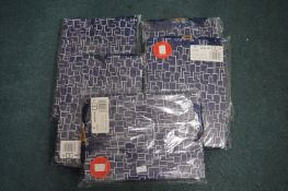 *6x Packs of Wide Base Blue Gift Bags