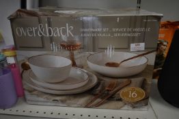 *Over & Back Dinnerware Set