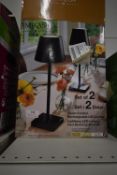 *Mikasa Touch Control Rechargeable LED Lamps 2pk