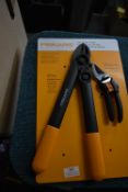 *Fiskars Loppers and Pruner Set