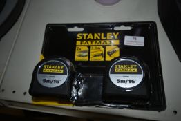 *Stanley Fat Max 5m Measuring Tape 2pk