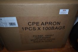 *Box of 10pks of 100 CPE Aprons