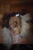Vintage Carved Wood Mask