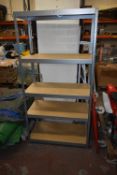 *Set of Five Tier Adjustable 187cm high 90x45cm (flat packed in two boxes, AF)