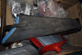 *Box of Assorted Tool Holsters, Brush Heads, etc.