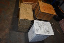 *Wicker Laundry Bin and 2x Wicker Storage Units