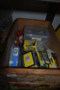 *Box of Assorted Knife Blades, Hinges, etc.