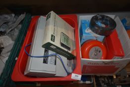 *Two Boxes Containing Electricity Monitors, RCDs, Fire Bell, etc.