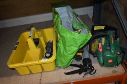 *Chainsaw Body, Tool Tray, Clamp, etc.