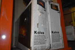 *2x Electric Fireplaces