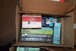 *Box of Assorted LED Lightbulbs, Cameras, etc.