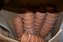 *Box of ~40 Terracotta Pots