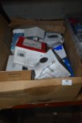 *Box of Assorted Google Doorbell Cameras, Smoke Alarms, etc.