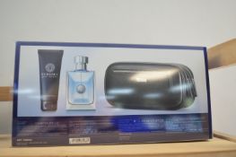 Versace Pour Homme EDT, Shampoo, and Toiletry Bag Set