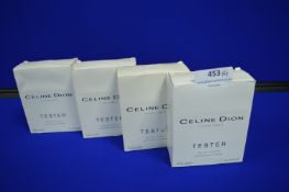 4x Celine Dion EDT 100ml Tester with Packaging