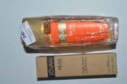 3x Jovan for Women Body Fragrance 75ml, plus 1x Tester