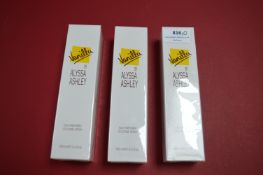 3x Vanilla by Alyssa Ashley Cologne Spray 100ml
