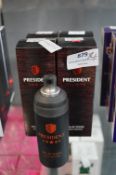 *4x President EDT Pour Homme 55ml by Milton Lloyd