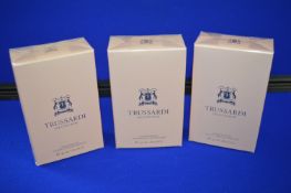 3x Trussardi Delicate Rose EDT 30ml