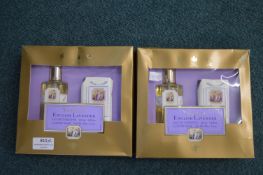 2x Yardley English Lavendar EDT 125ml and Soap Giftset