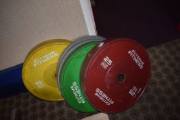 Deadlift Weights 2x 25kg, 2x 15kg, 2x 10kg, and 4x 5kg