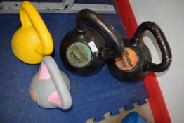 4x Assorted Kettlebells 2.5kg, 6kg, 24kg, and 28kg