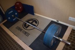 Deadlift Bar with 4x 20kg Weights