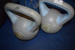 2x 5kg Kettlebells