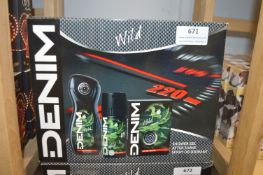 Denim Wild Shower Gel, After Shave, and Deodorant Giftset