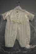 *Vivaki Ivory One-Piece Suit with Hat Size: 9-12 months