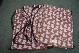 *5x Charlie Bears Bear & Me Drawstring Bags