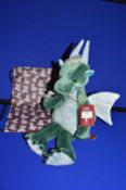 *Charlie Bears Bearhouse Collection Spades the Dragon with Drawstring Bag