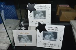 *3x Bambino Baby Scan Photo Frames etc.