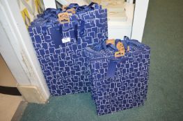 *Quantity of Blue & White Giftbags (two sizes)