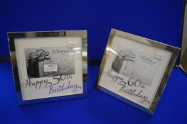 *1x 50th and 1x 60th Birthday Photo Frames