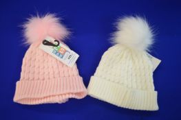 *2x Pesci Baby Bobble Hats