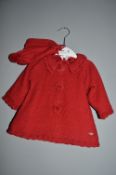 *Mayoral Newborn 2pc Knitted Hat & Coat Set Size: 2-4 months