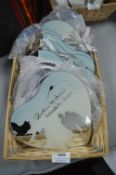 *Brothers by Chance Friends by Choice Mirrored Heart Plaques
