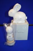 *Bambino Rabbit Money Bank, plus Wooden Rabbit Toy
