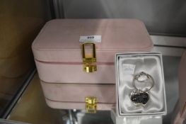 *Mother of the Groom Pink Plush Jewelelry Box, and Charm