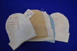 *5x Assorted Essentials Infants Hats Sizes: newborn to 12 moths