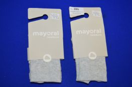 *2x Pairs of Mayoral Newborn Baby Socks Size: 12 months