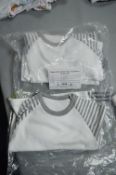 *3x Grey & White Pyjama Sets Size: 6-12 months